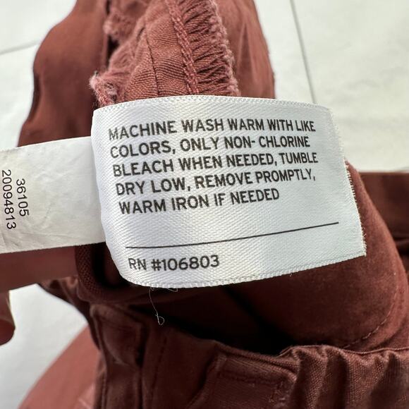 Duluth Trading Co Pants Womens 12 Rust Red Rootstock Gardening Jogger Cotton - Picture 6 of 13